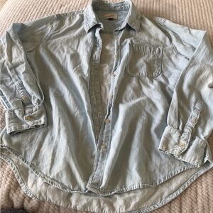 Universal Thread Light Blue Denim Blouse